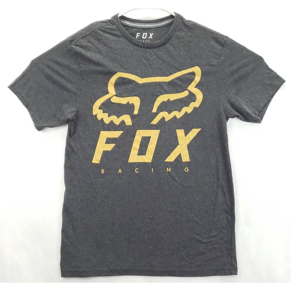 Fox Racing Tech Shirt Mens Medium Gray TruDri Crew Neck Premium Fit